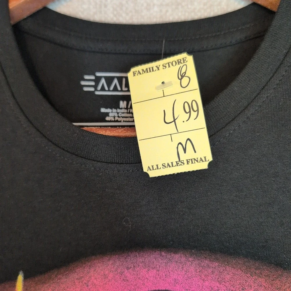 Aaliyah Princess of R&B Graphic Tee Black Mens Medium Short Sleeve T-Shirt